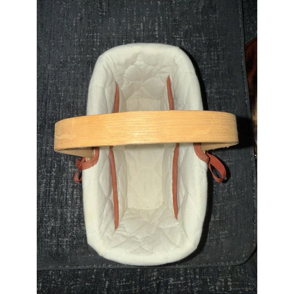 1986 Longaberger Basket – Red Bow Accent, Swing Handle - 9